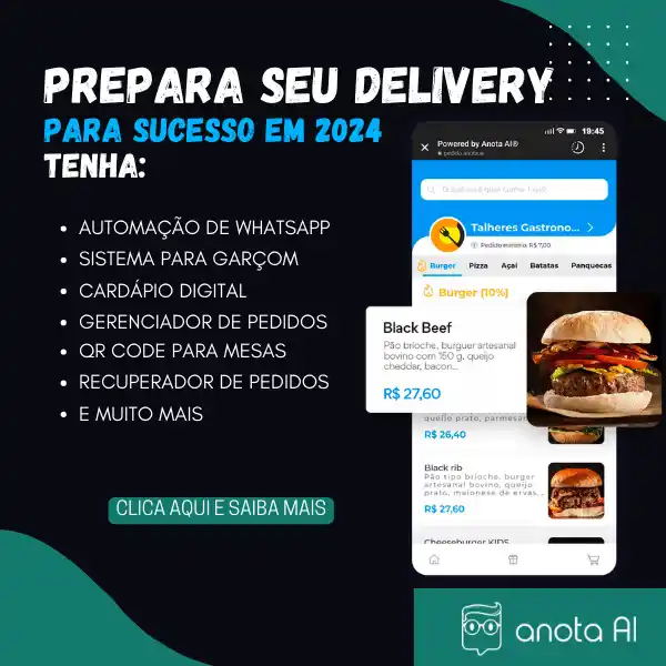 prepara seu Delivery COM ANOTA AI